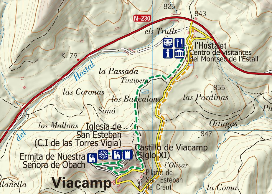 Ruta senderista Castillo de Viacamp Ruta senderista Castillo de Viacamp