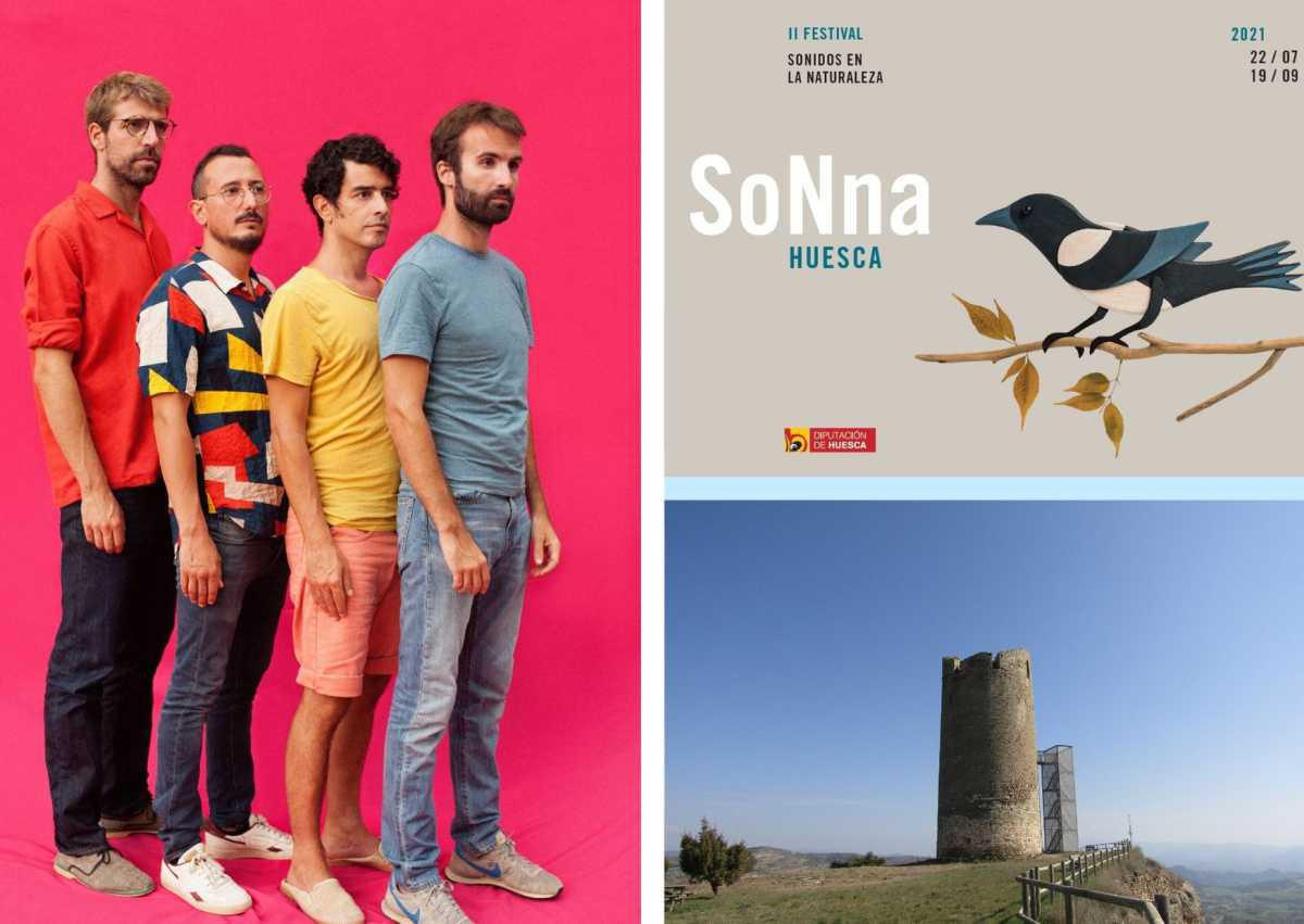 Actuación del grupo Manel en el Castillo de Viacamp