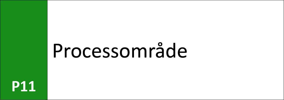 P11 Processområde P11 Processområde
