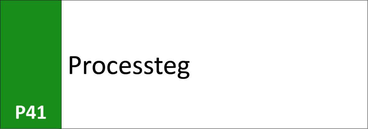 P41 Processteg P41 Processteg