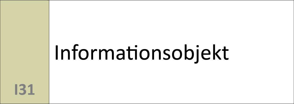 I31 Informationsobjekt I31 Informationsobjekt