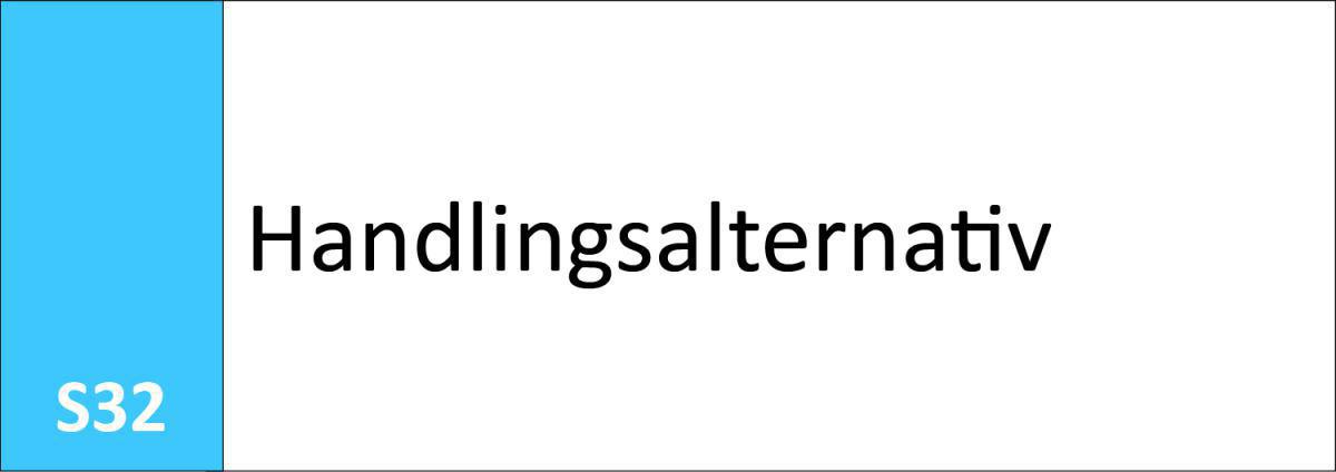 S32 Handlingsalternativ S32 Handlingsalternativ