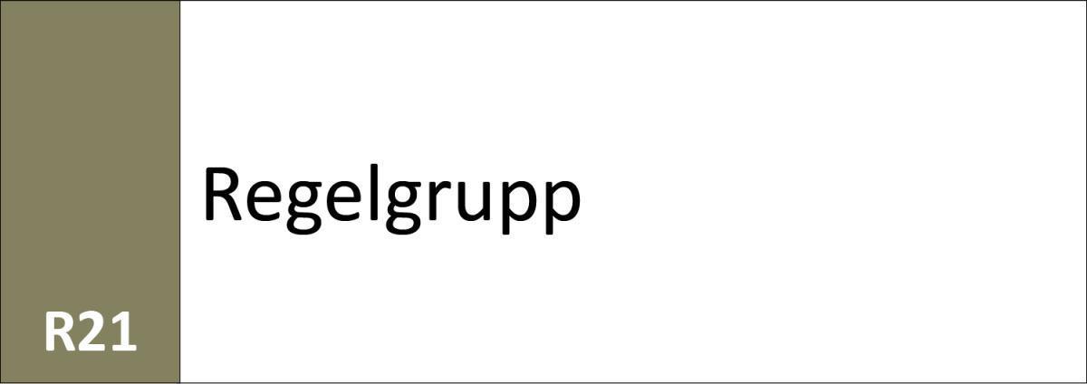 R21 Regelgrupp R21 Regelgrupp
