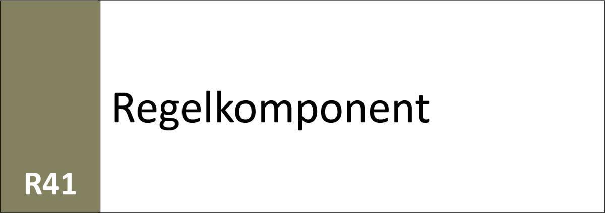 R41 Regelkomponent R41 Regelkomponent