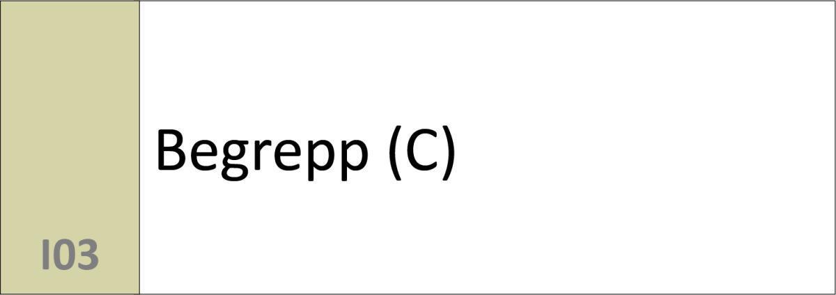 I03 Begrepp (C) I03 Begrepp (C)