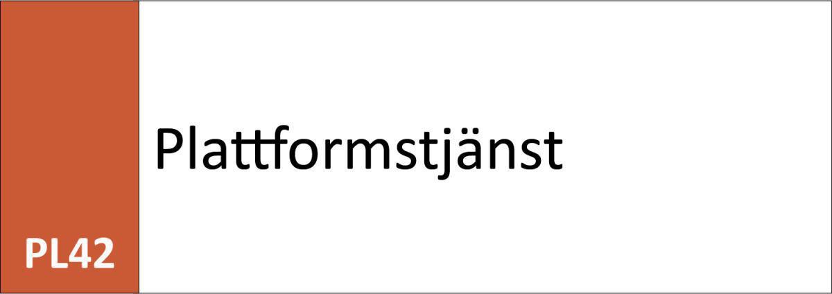 PL42 Plattformstjänst PL42 Plattformstjänst