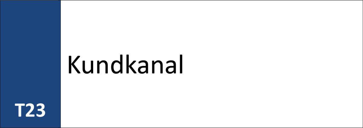 T23 Kundkanal T23 Kundkanal