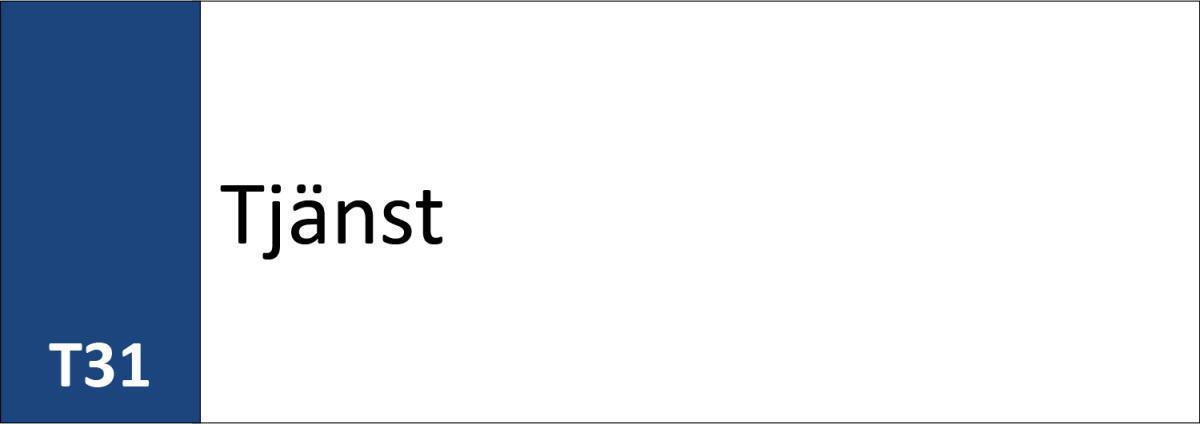 T31 Tjänst T31 Tjänst
