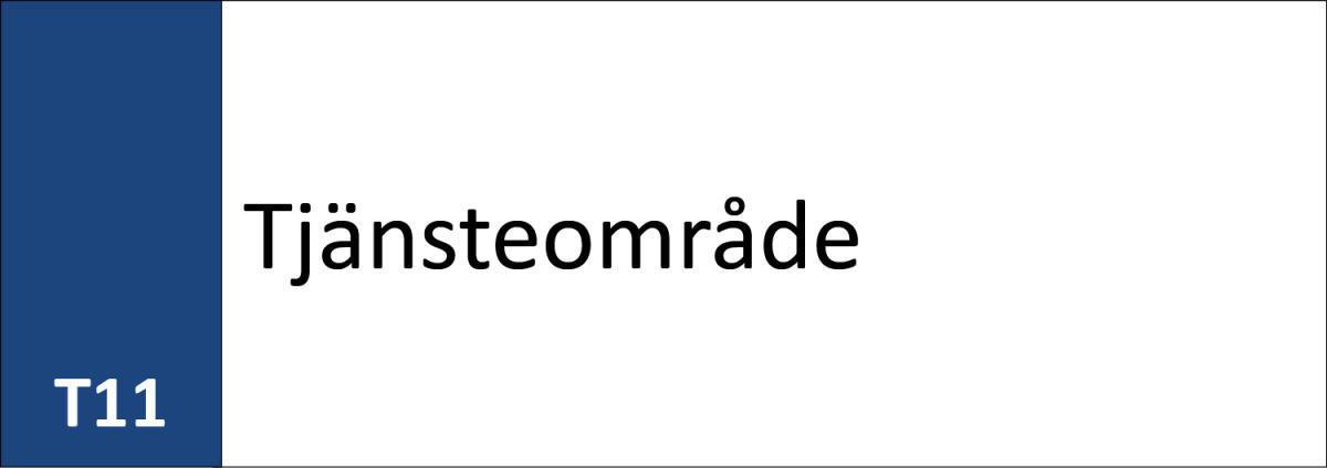 T11 Tjänsteområde T11 Tjänsteområde