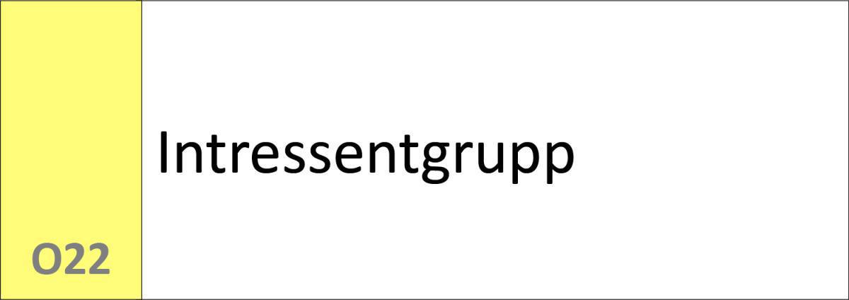 O22 Intressentgrupp O22 Intressentgrupp