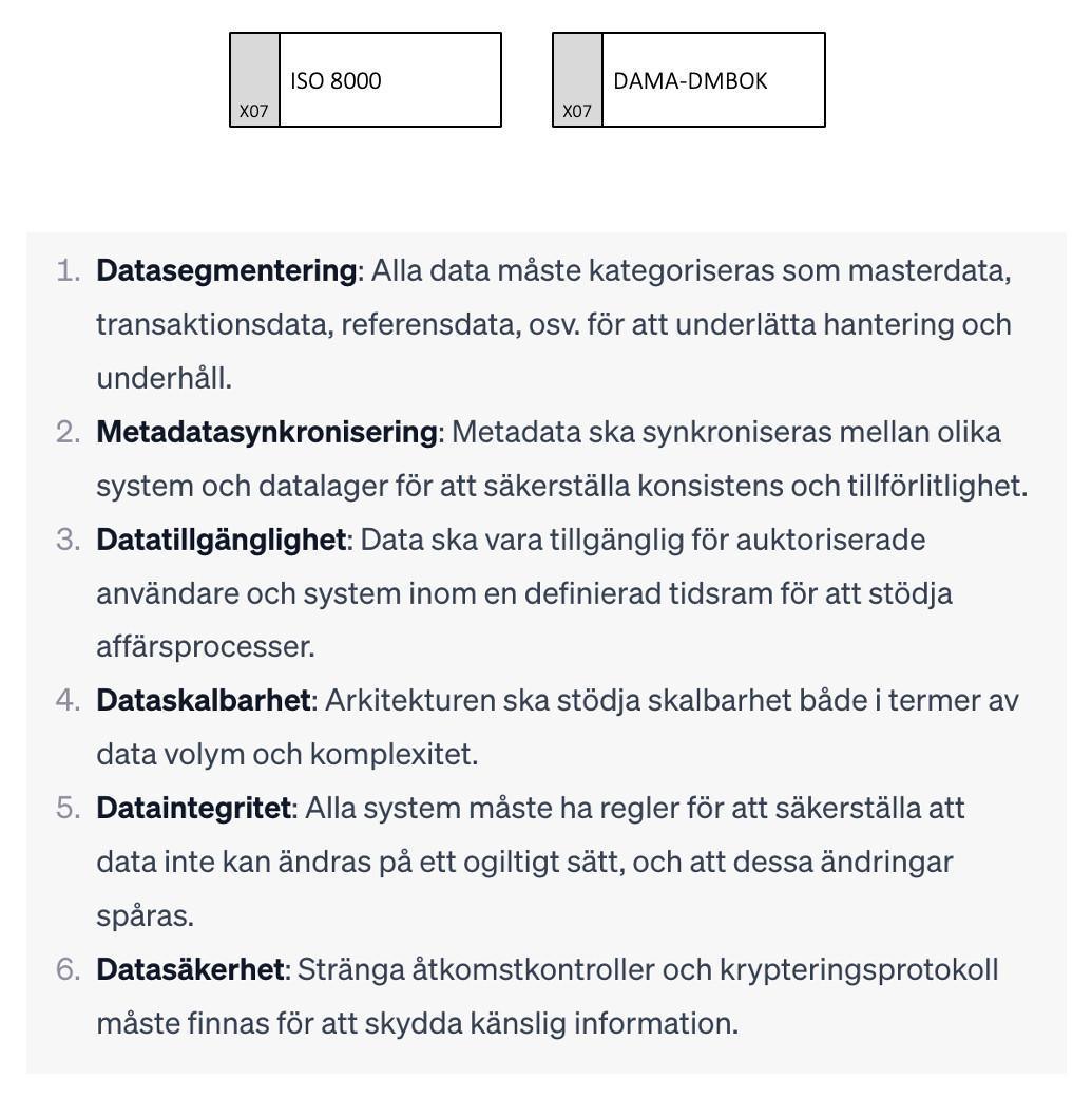 6 regler som styr mot en bra datarkitektur 6 regler som styr mot en bra datarkitektur