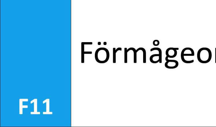F11 Förmågeområde