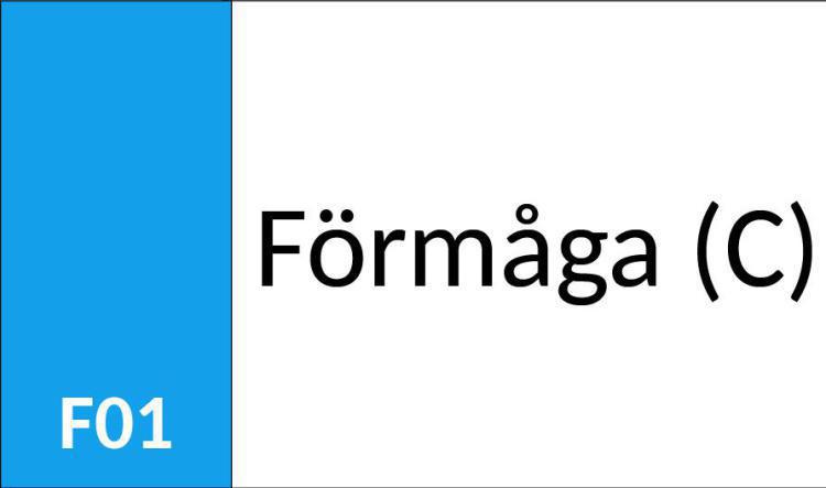 F01 Förmåga (C)