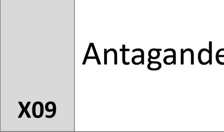 X09 Antagande