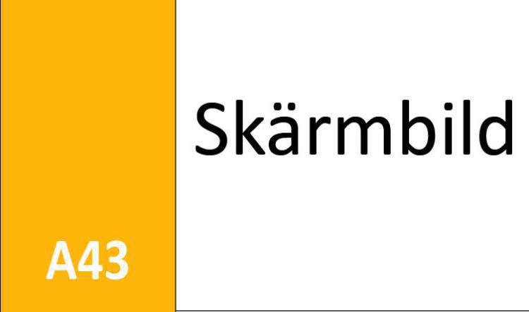 A43 Skärmbild