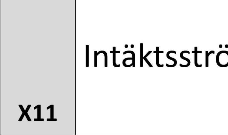 X11 Intäktsström