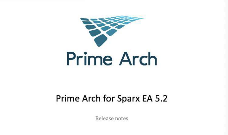 2022-06-20: Release av Prime Arch för Sparx EA version 5.1! 