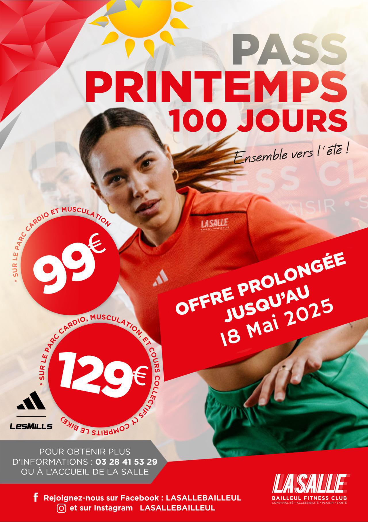Pass Printemps prolongé jusqu'au 18 Mai