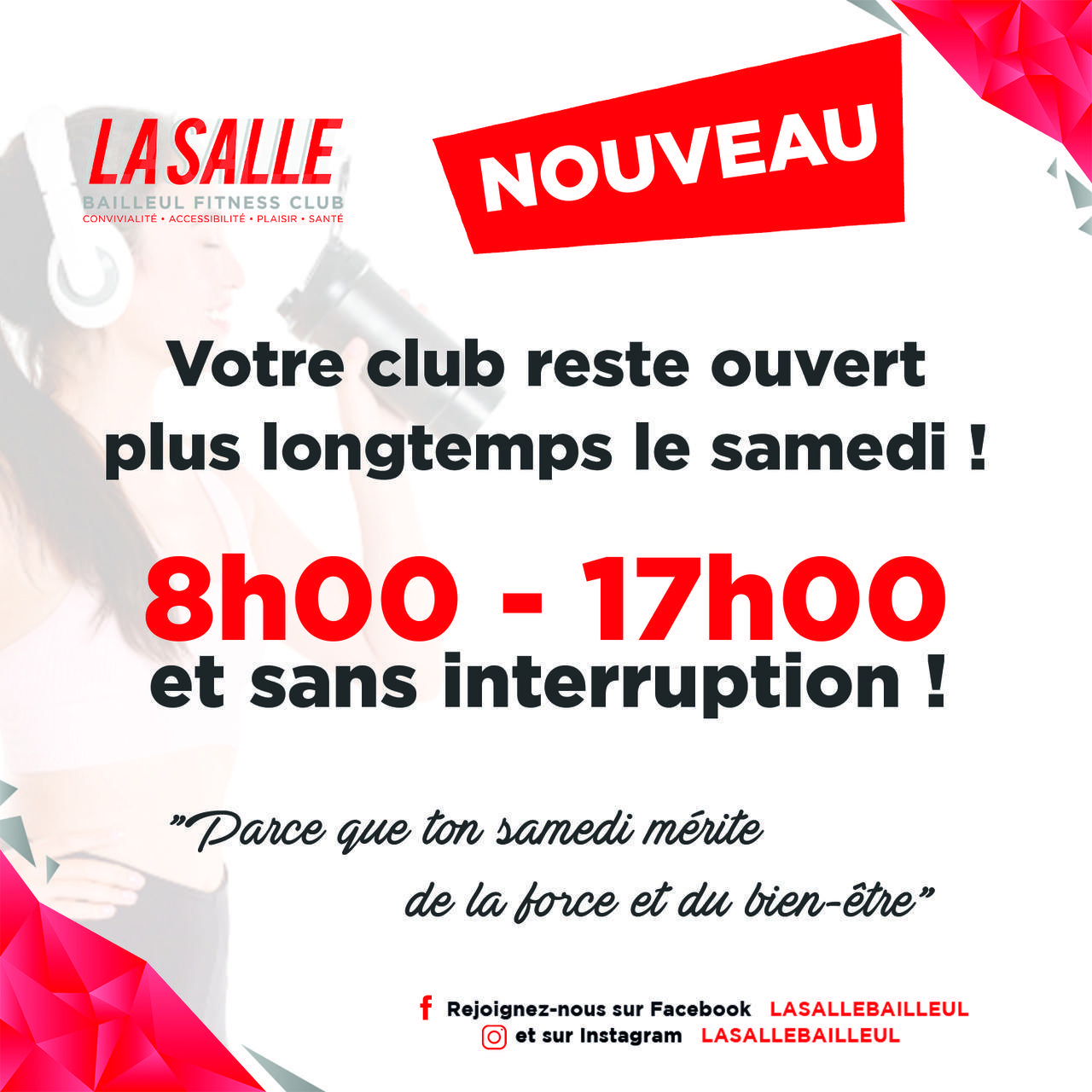 CLUB OUVERT LE SAMEDI