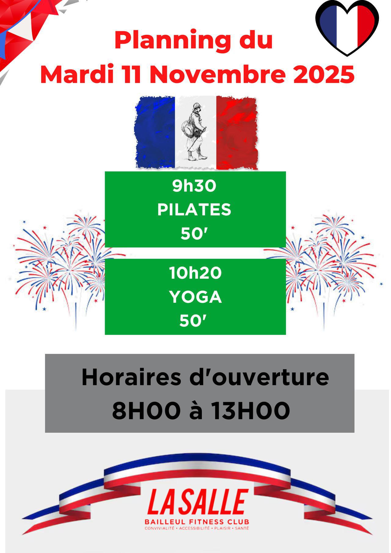 PLANNING 11 Novembre