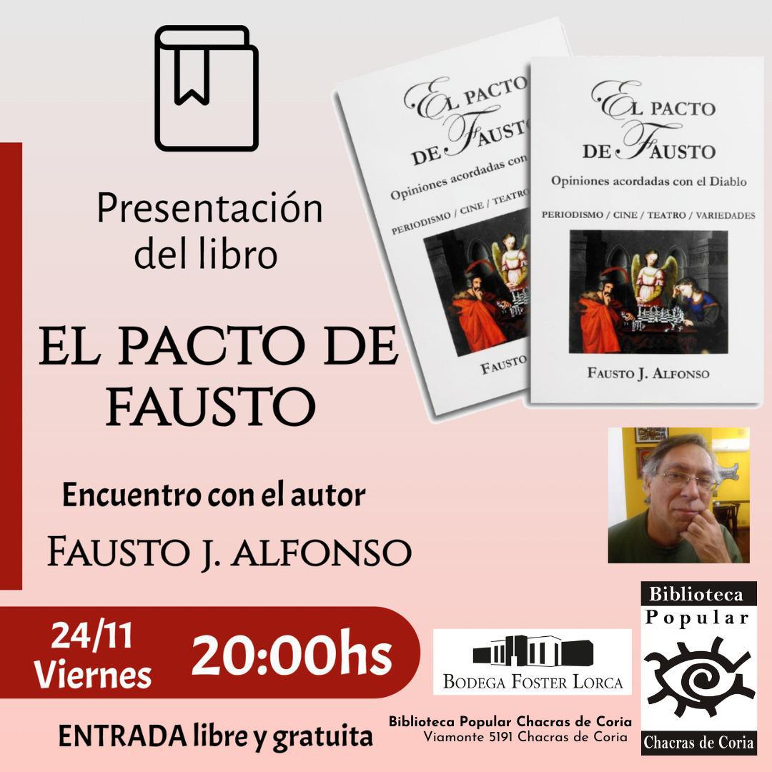 Presentan en Chacras de Coria el libro " El Pacto de Fausto"