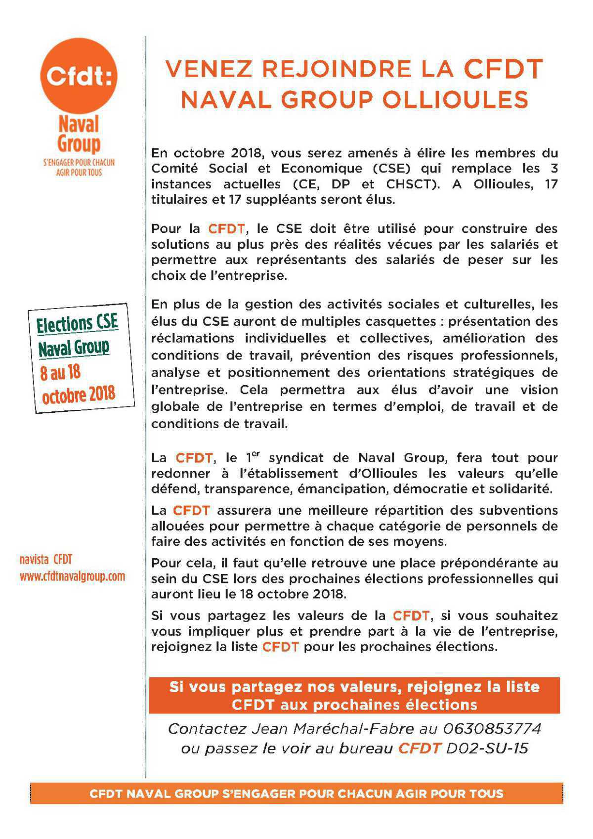 Venez rejoindre la CFDT - Le futur CSE… mode d’emploi