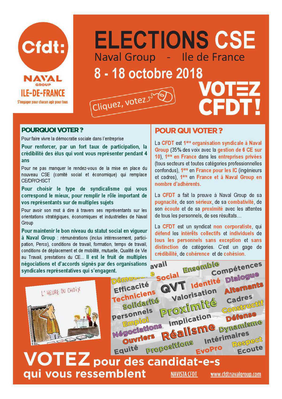 Les candidat-e-s CFDT en Ile-de-France
