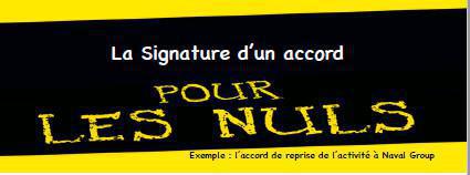 La signature d'un accord