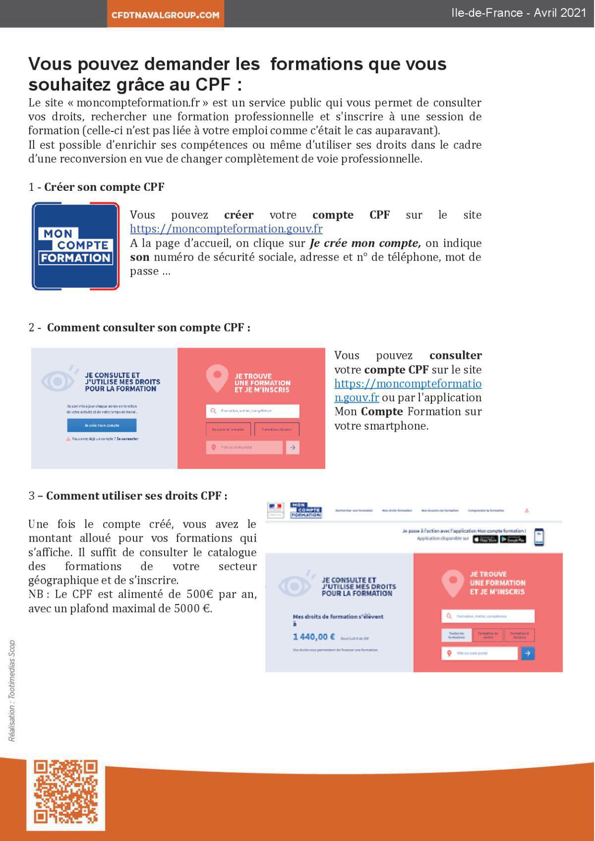 Flash Info DIF/CPF