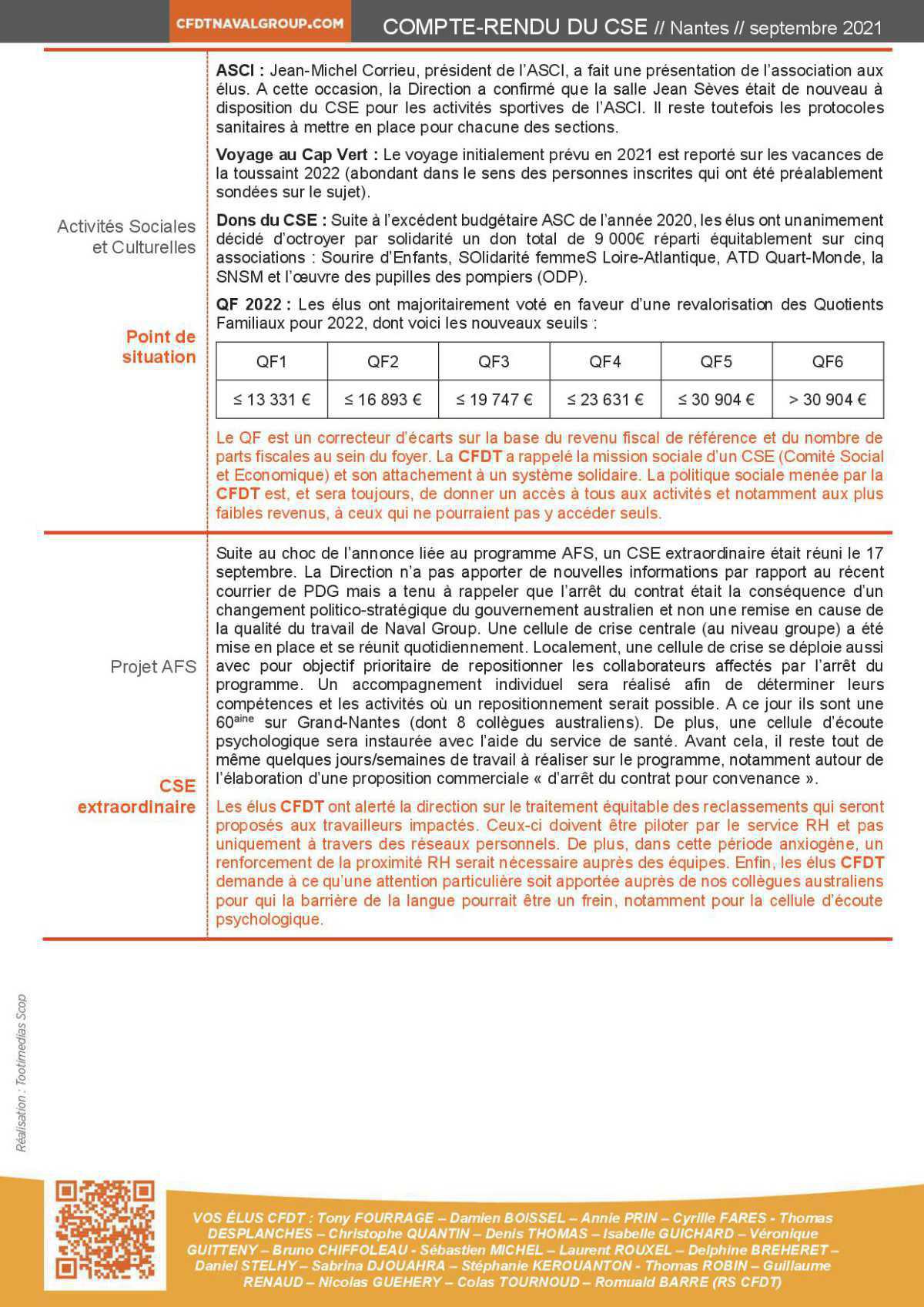 Motion Rapport de Situation Comparé du CSE septembre 