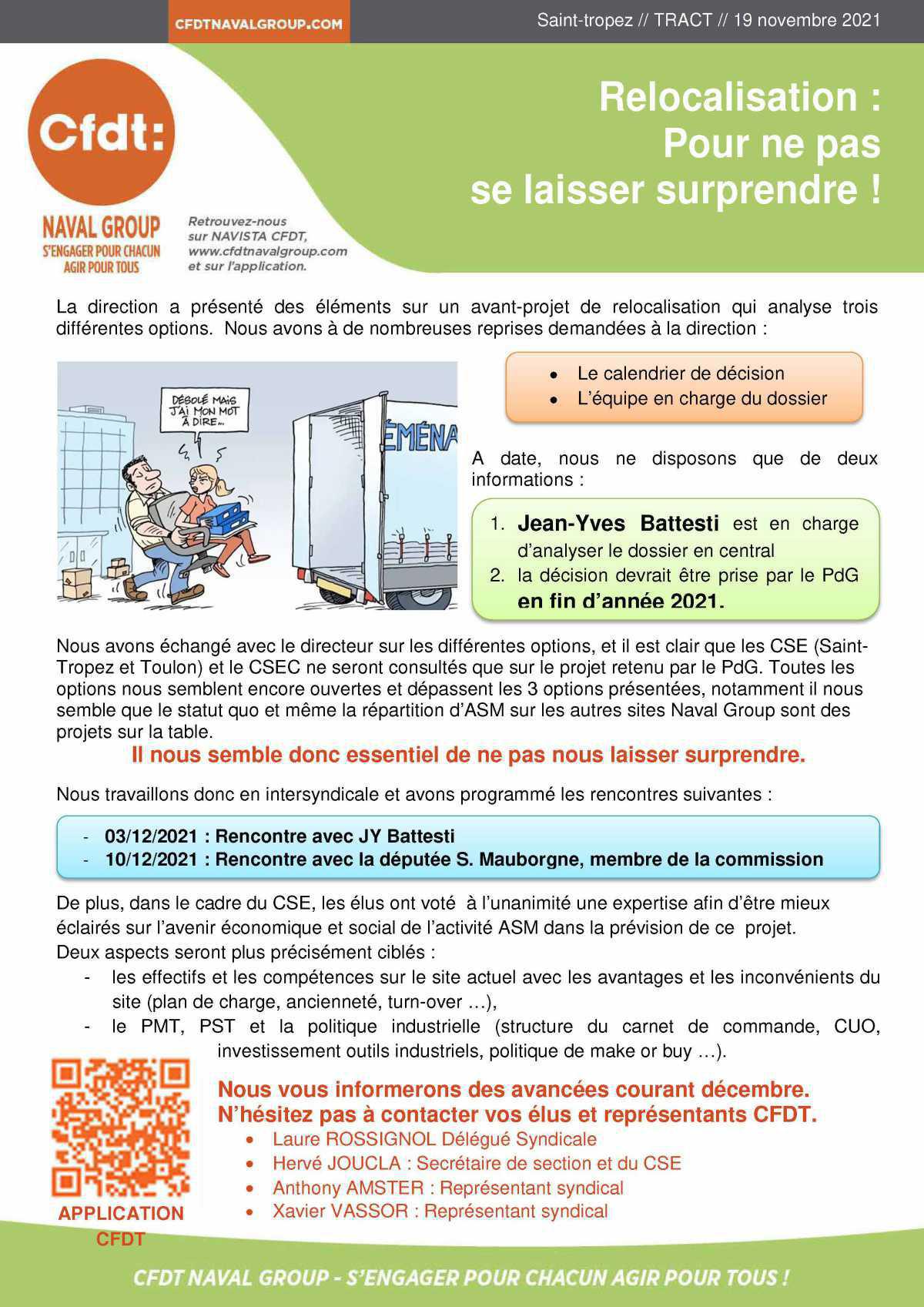 Tract - Relocalisation : Pour ne pas se laisser surprendre !