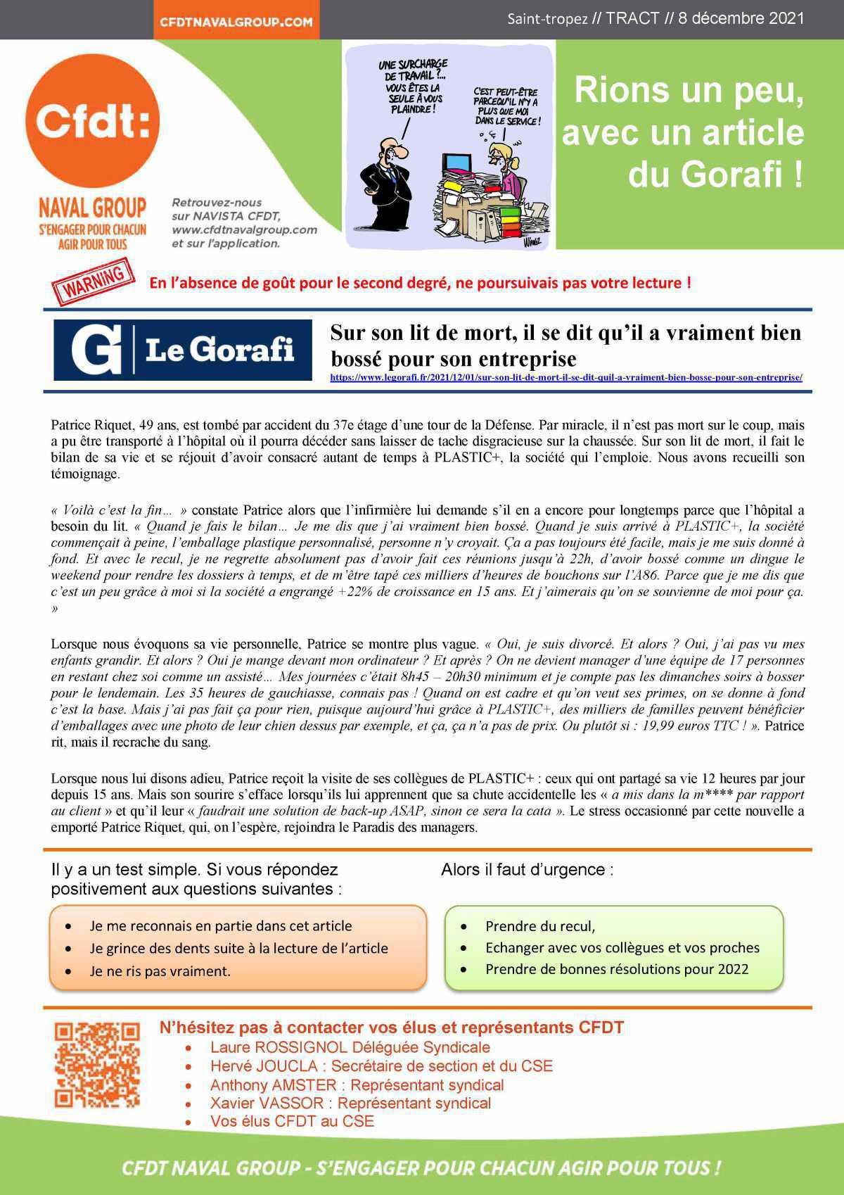 Tract : Rions un peu avec le Gorafi