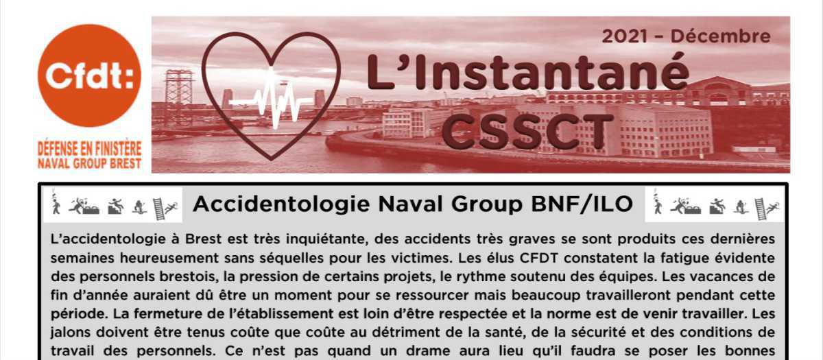 L'instantané CSSCT de Décembre 2021