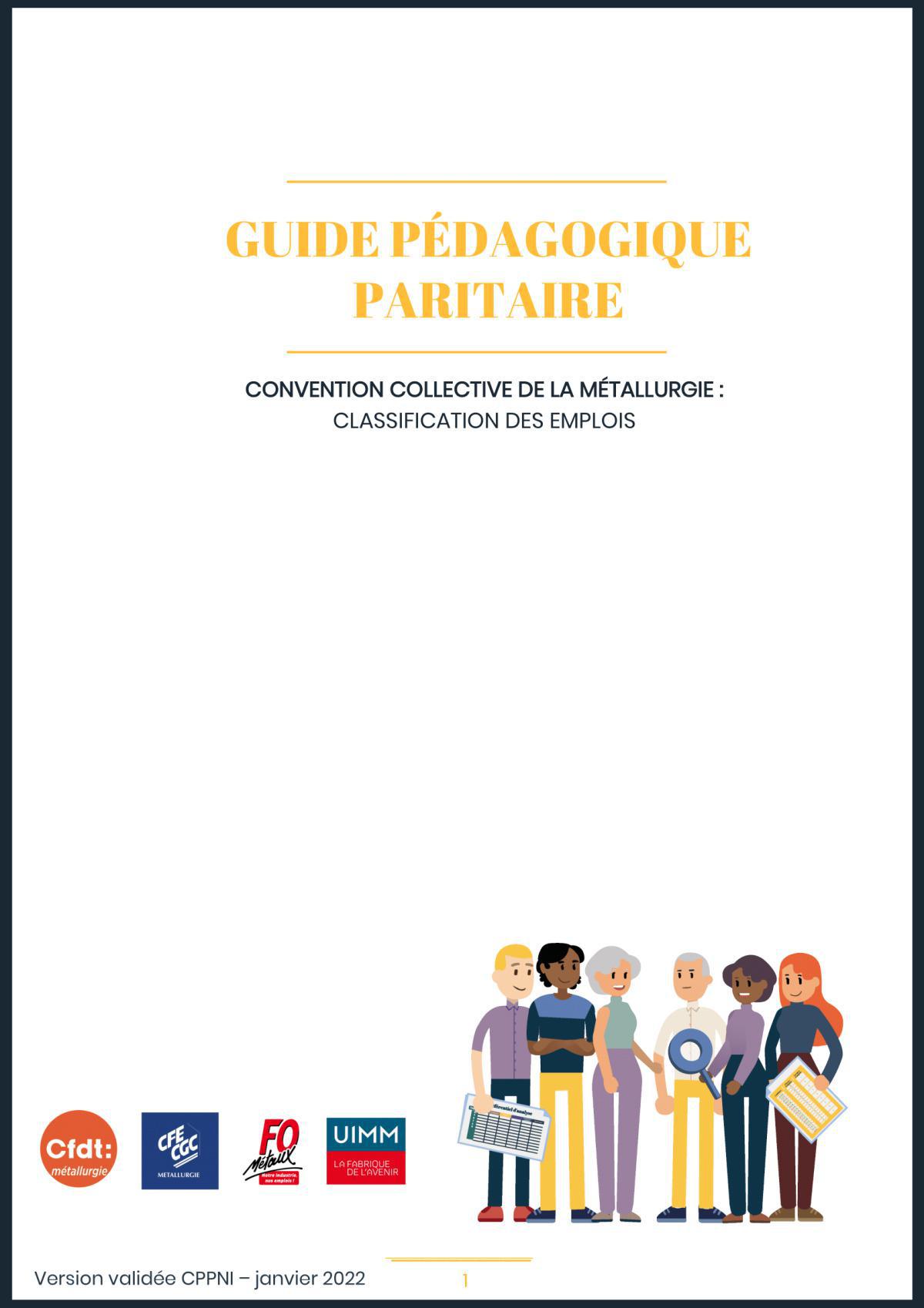 NCCNM_Guide pédagogique paritaire _ Classification des emplois
