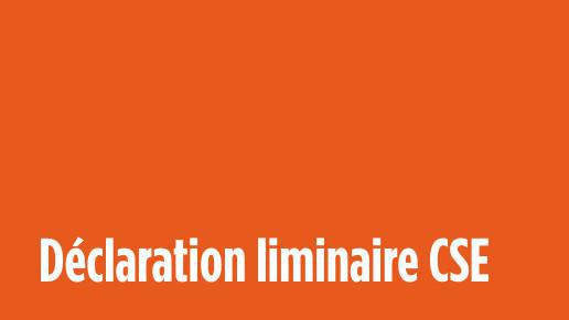 Déclaration liminaire CFDT CSE d'Ollioules - Réorganisation Naval Group et impacts sur Ollioules