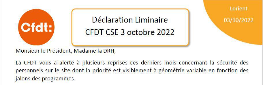 DL du CSE du 3 octobre et calendrier des fermetures 2023