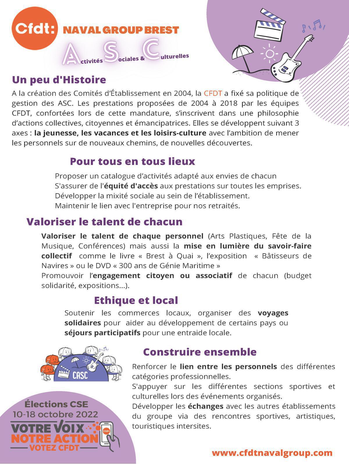 Candidats, Bilans et Propositions