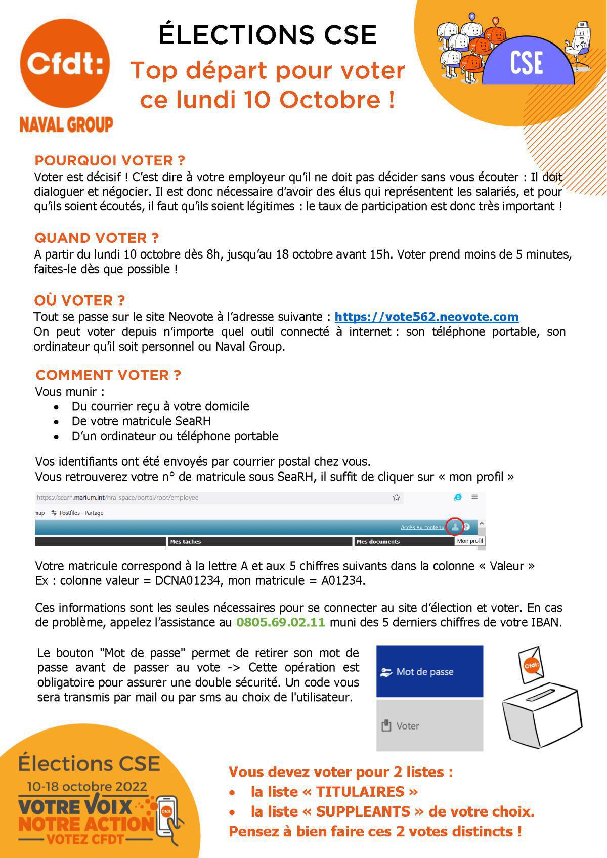 Elections CSE _ top départ