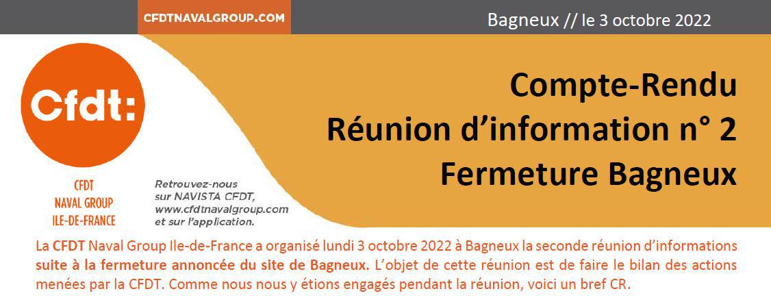 CR Réunion d'Information CFDT n° 2 du 3 octobre 2022