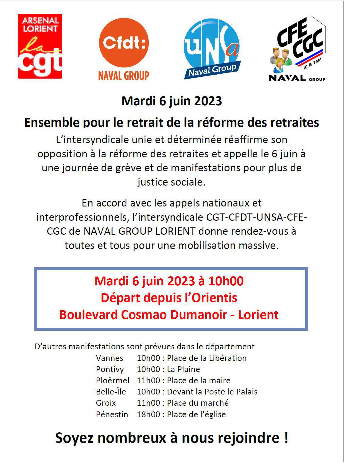 Retraites : rendez-vous le 6 juin