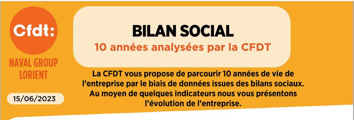 Bilan social 2013 - 2022 du site de Lorient