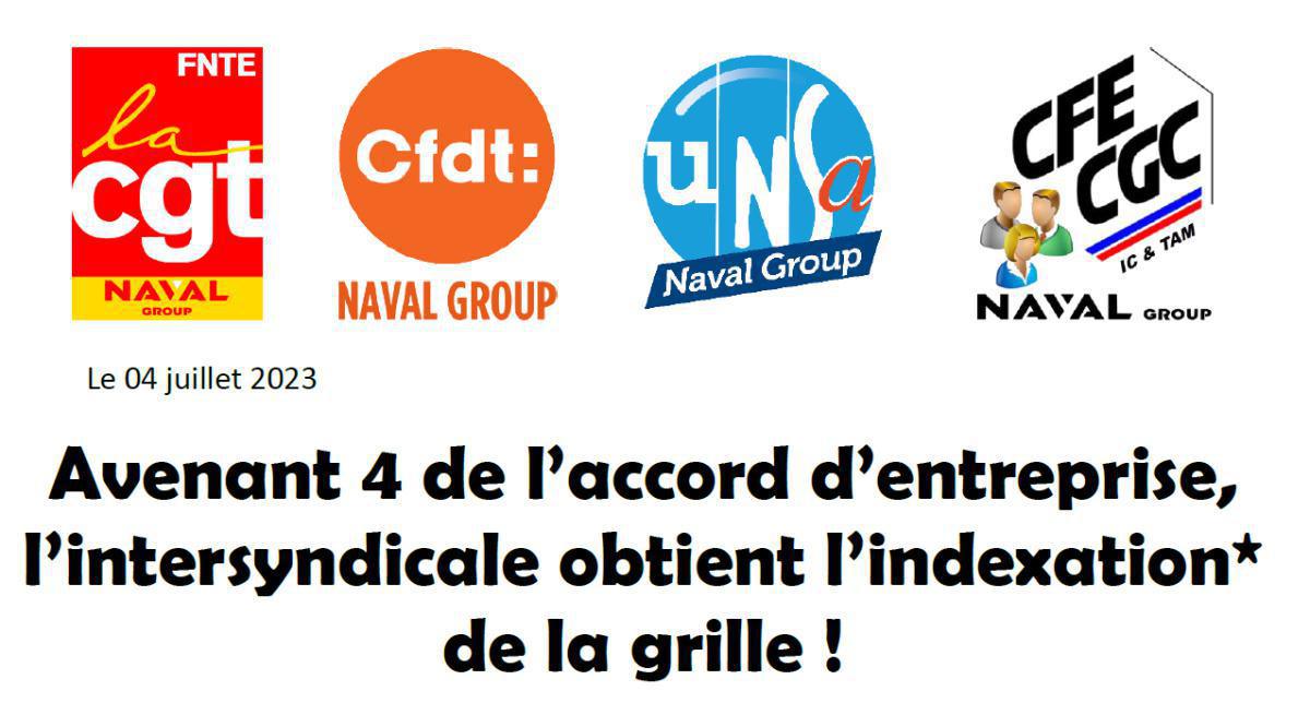 Négociation sur l'indexation de la grille de l'avenant 4 de l'accord d'entreprise