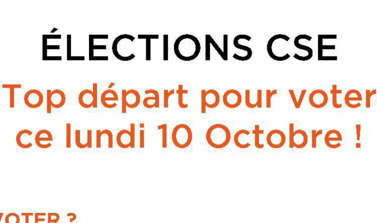 Elections CSE _ top départ