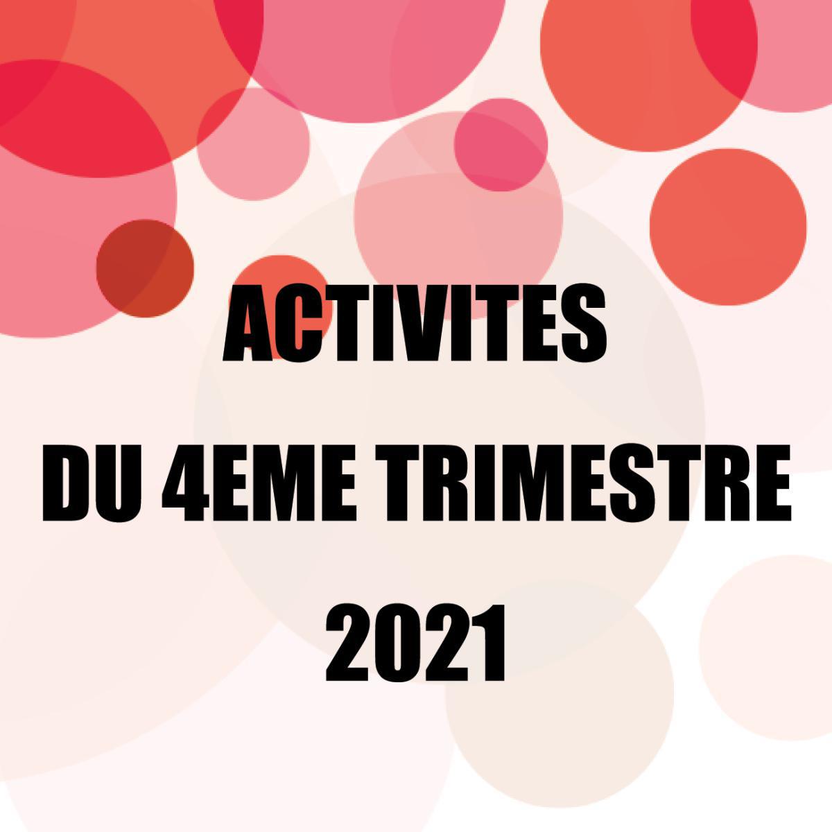 Activités inactifs du 4ème trimestre 2021