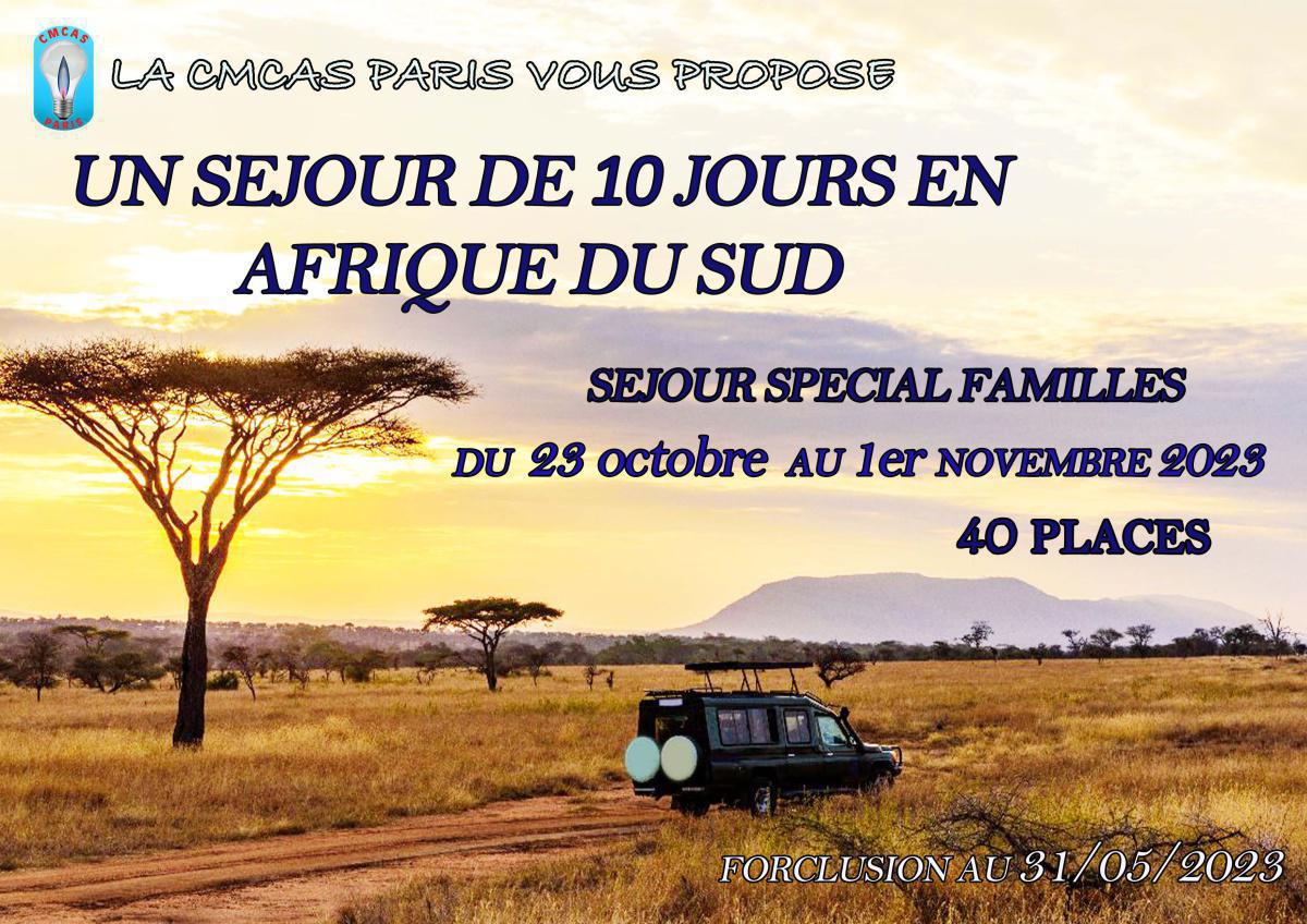  Séjour Afrique du Sud "spécial famille"