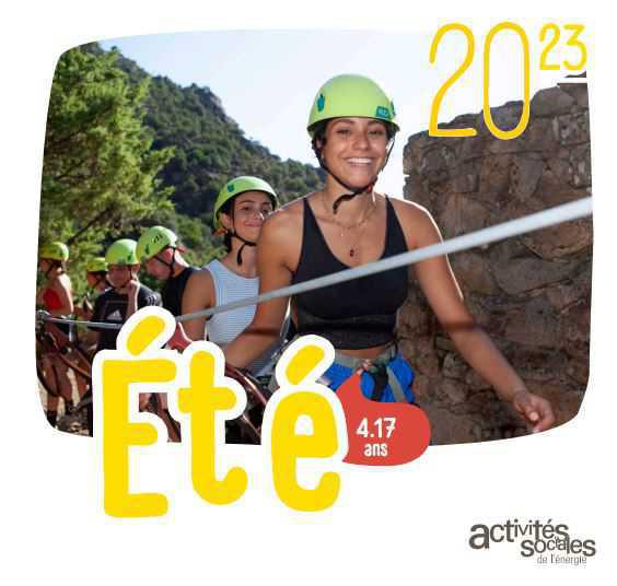  Catalogue séjour jeunes National - Eté 2023