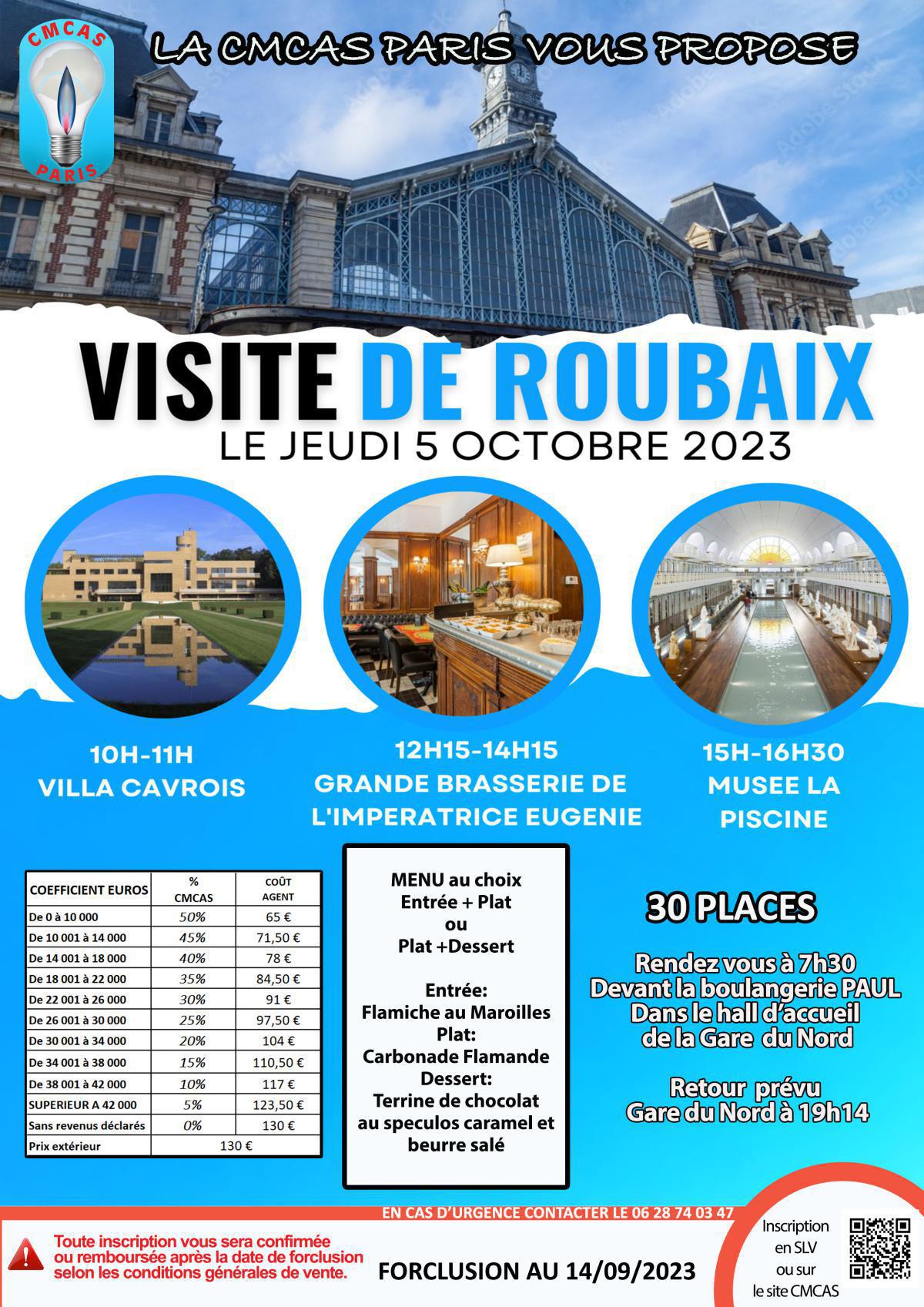 VISITE DE ROUBAIX 