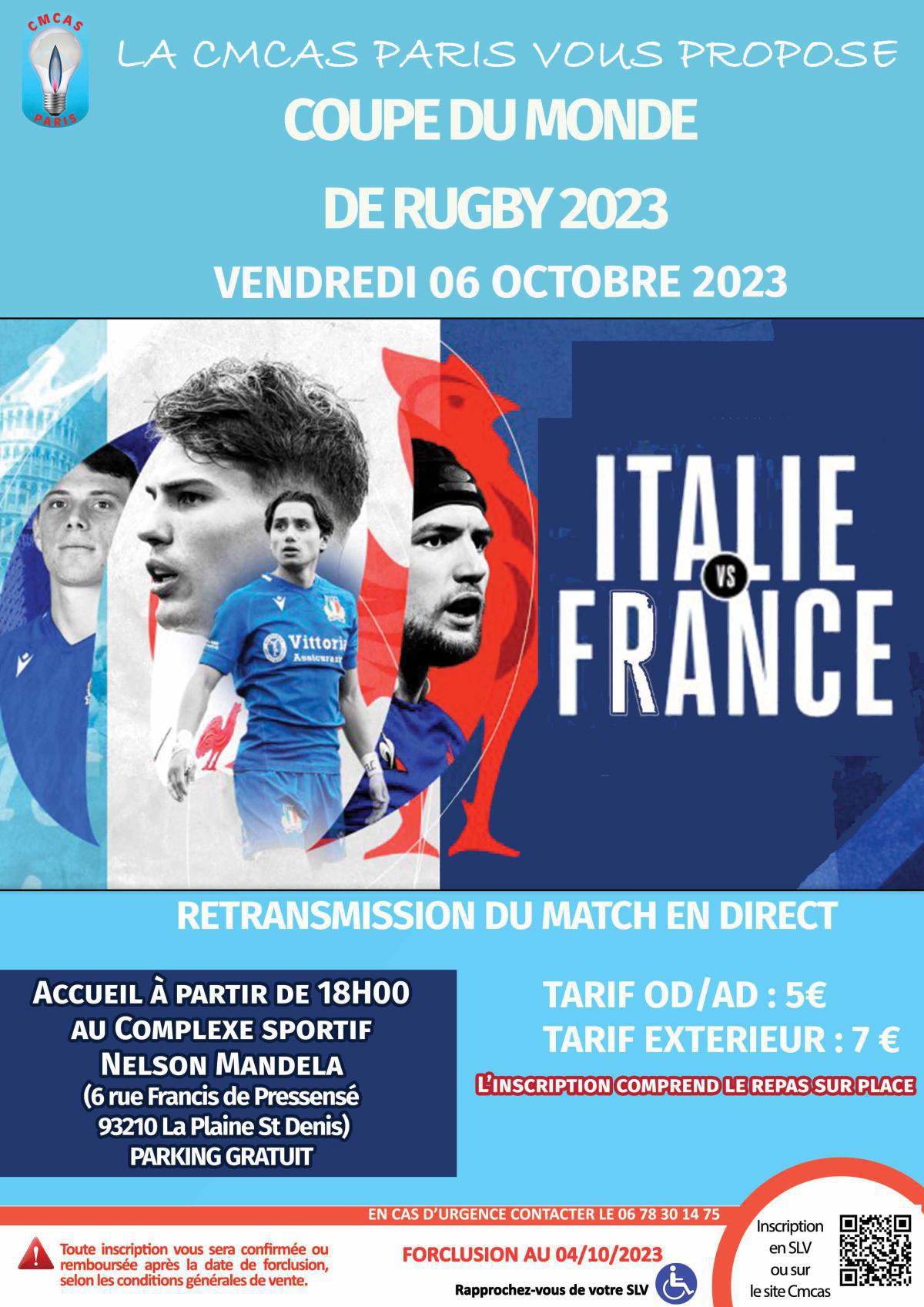  RETRANSMISSION MATCH FRANCE ITALIE