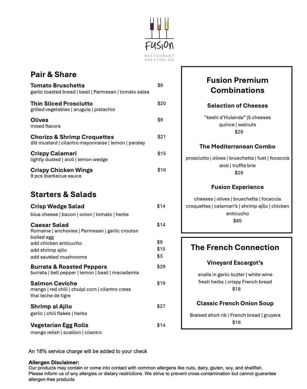 FUSION RESTAURANT