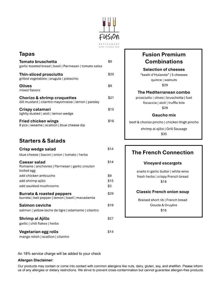 FUSION RESTAURANT